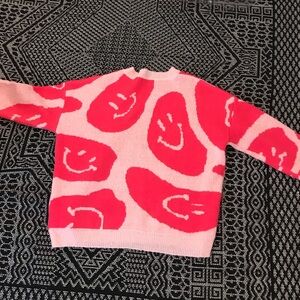 preppy smiley face sweater